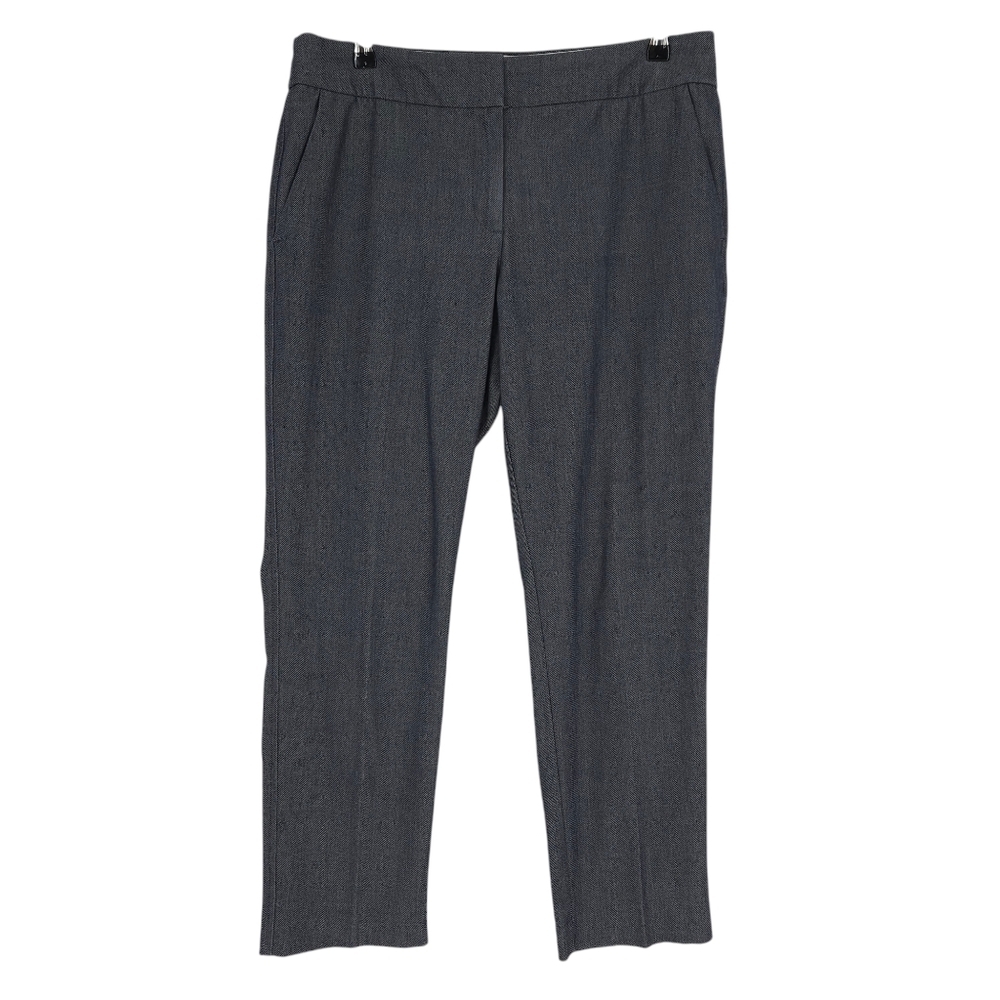 Ann Taylor LOFT Julie Straight Leg Dress Pants Gray High Rise Career 10